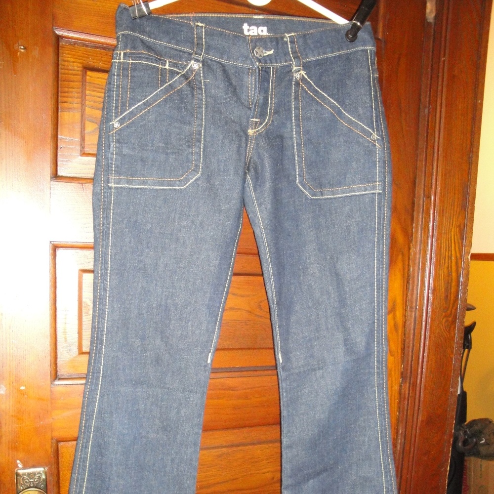 Tag Jeans Dark Wash Blue Denim Jeans